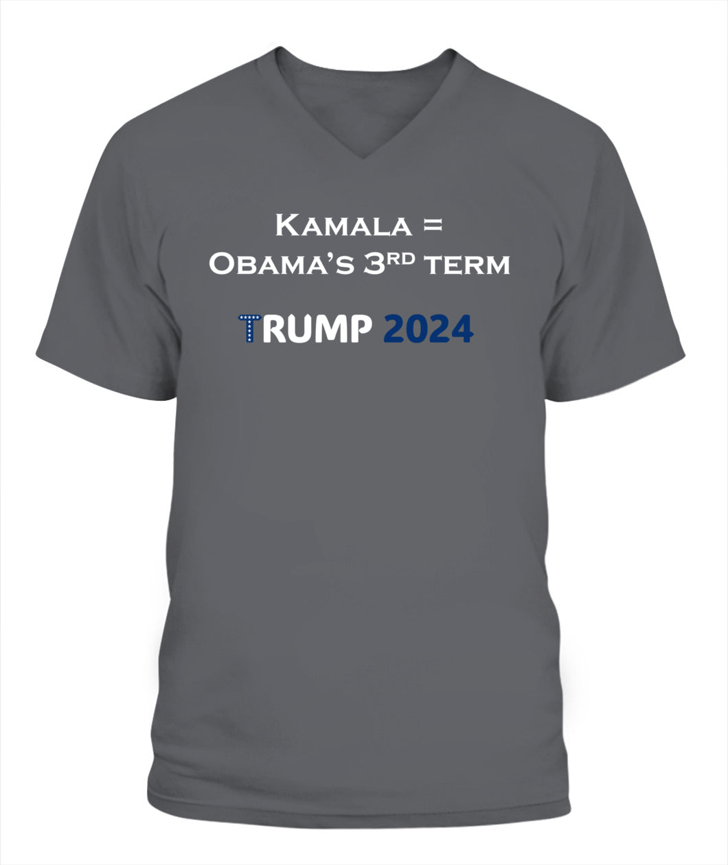 Kamala = Obama's Third Term Lady's V-Neck T-Shirt