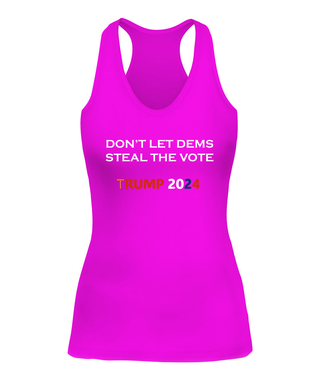 Don't Let the Dems Steal the Vote - Lady's Racerback Tank 